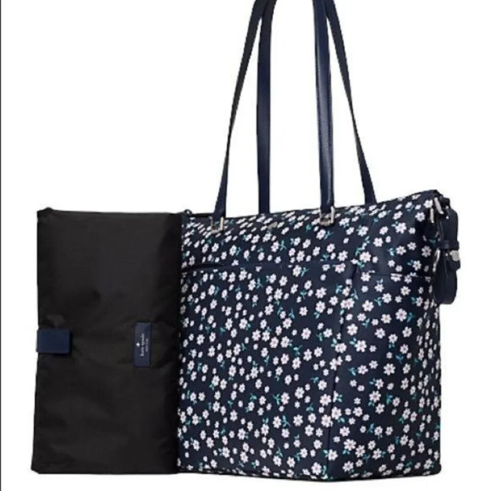 Kate Spade Jae Baby Bag in Blue Multi Floral NWT